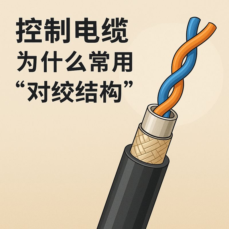 控制电缆为什么常用“对绞结构”？？？